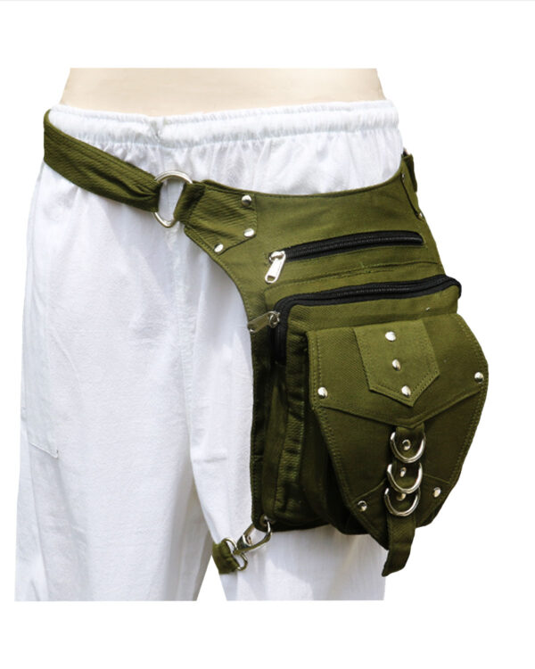 TASCONI DA COSCIA TINTA UNITA CON BORCHIE