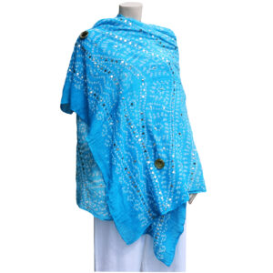 DUPATTA RAJASTANE CON SPECCHIETTI E PAILETTES