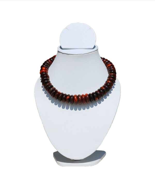 COLLANA GIROCOLLO IN CORNO O OSSO GRANDE A DISCHETTI