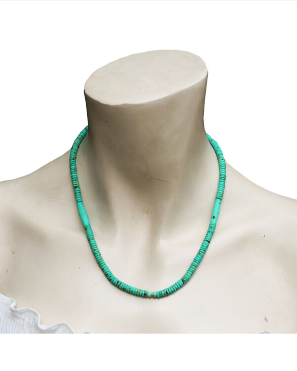 COLLANA IN OSSO CON DISCHETTI FINI