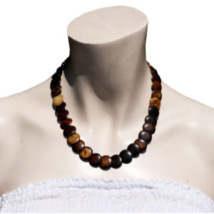 COLLANA GIROCOLLO IN OSSO O CORNO SMARTIES PERLE PIATTE