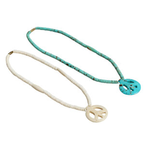 COLLANA IN OSSO CON SEGNO DELLA PACE