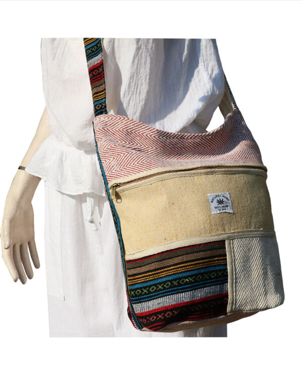BORSA MONACO IN CANAPA NATURALE