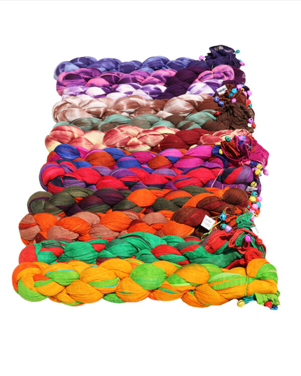 PAREO O SCIARPONE IN COTONE CON CAMPANELLINI