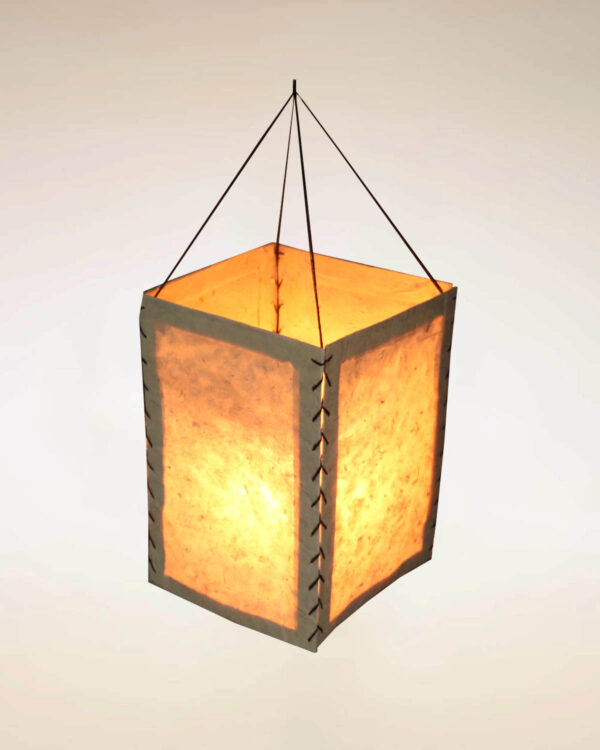 LAMPADARIO  IN CARTA DI RISO NATURALE