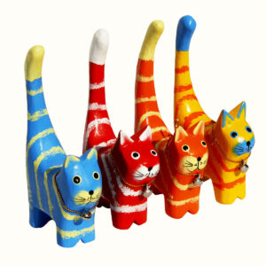 GATTINI MINI CON CAMPANELLINO ( set 4 pz. )