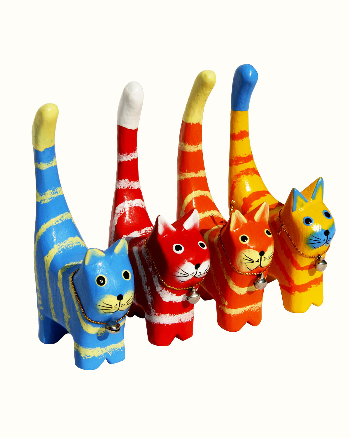 4036 GATTINI MINI CON CAMPANELLINO ( set 4 pz. )