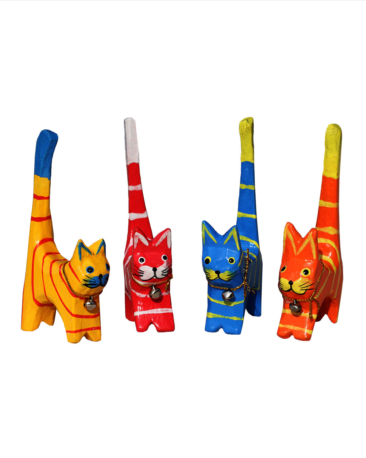 4036_2 GATTINI MINI CON CAMPANELLINO ( set 4 pz. )