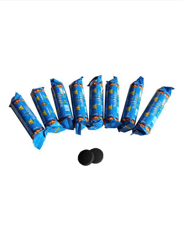 CARBONCINI PER INCENSI IN GRANI O NARGHILE' MM 3,5 (conf 8 rolls x 10 pastiglie)
