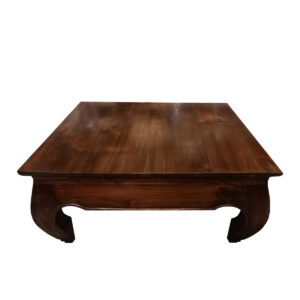 TAVOLO STILE OPIUM IN LEGNO DI TEAK QUADRATO