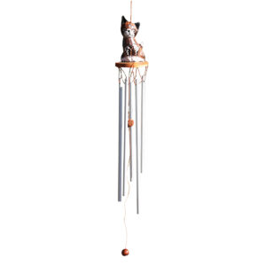 WINDCHIME IN LEGNO E ALLUMINIO CON GATTINO DOLCE