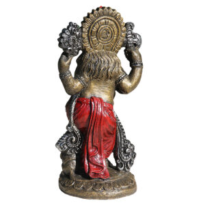 STATUA IN RESINA DIPINTA GANESH DANZANTE CM 55