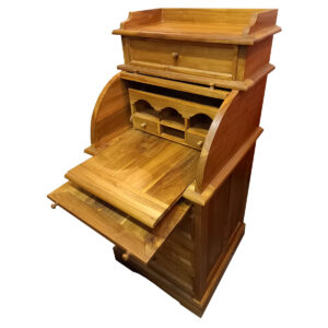 SCRITTOIO CON RIBALTINA IN LEGNO DI TEAK