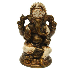 GANESHA IN RESINA DIPINTA CM 10