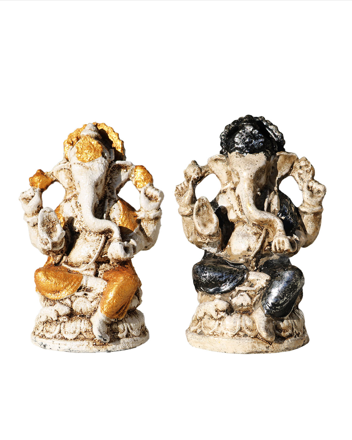 6453_1 GANESHA IN RESINA DIPINTA CM 10