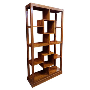 LIBRERIA CON QUADROTTI IN LEGNO DI TEAK