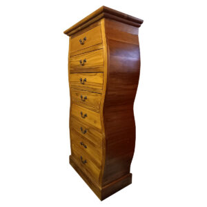 CASSETTIERA A CLESSIDRA IN  LEGNO DI TEAK