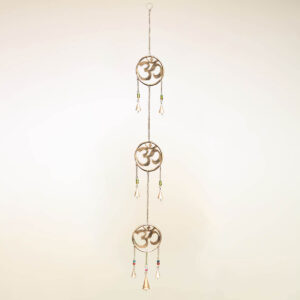 CAMPANA DEL VENTO IN RAME ANTICHIZZATO CASCATA DI OM