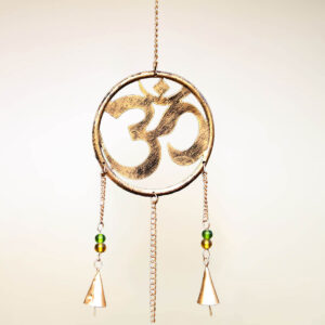 CAMPANA DEL VENTO IN RAME ANTICHIZZATO CASCATA DI OM