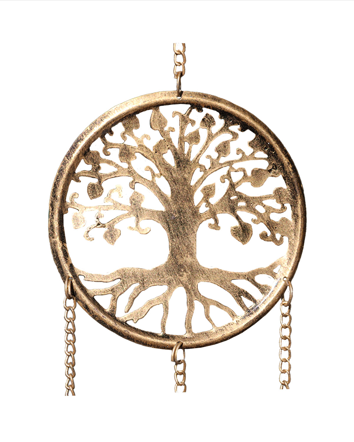 8503_1 CAMPANA DEL VENTO IN RAME ANTICHIZZATO ALBERO DELLA VITA