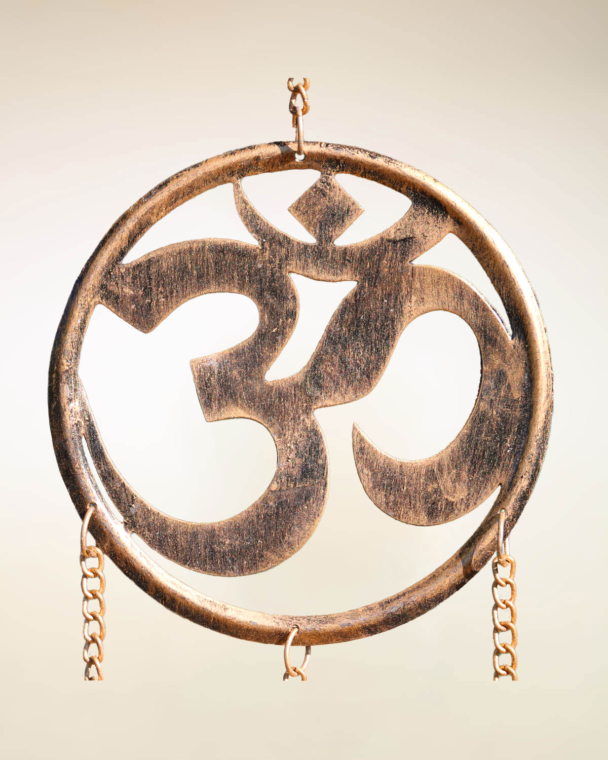 8504_1 CAMPANA DEL VENTO IN RAME ANTICHIZZATO OM