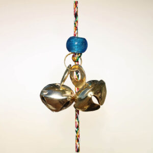 CAMPANA DEL VENTO IN OTTONE CON 12 CAMPANELLI DOPPI