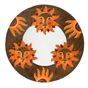 SPECCHI ROTONDI CON SOLI AZTECHI CM 50