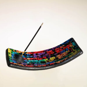 PORTAINCENSI IN TERRACOTTA CON SPECCHIETTI BARCHETTA