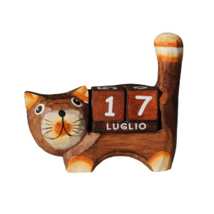 CALENDARIO PERENNE GATTO CODINO IN SU'