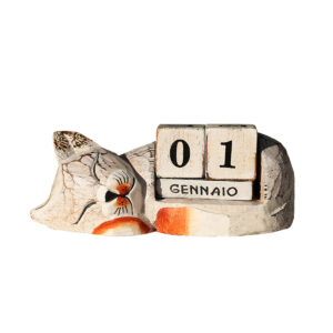 CALENDARIO PERENNE GATTO CHE DORME DECAPATO GRANDE