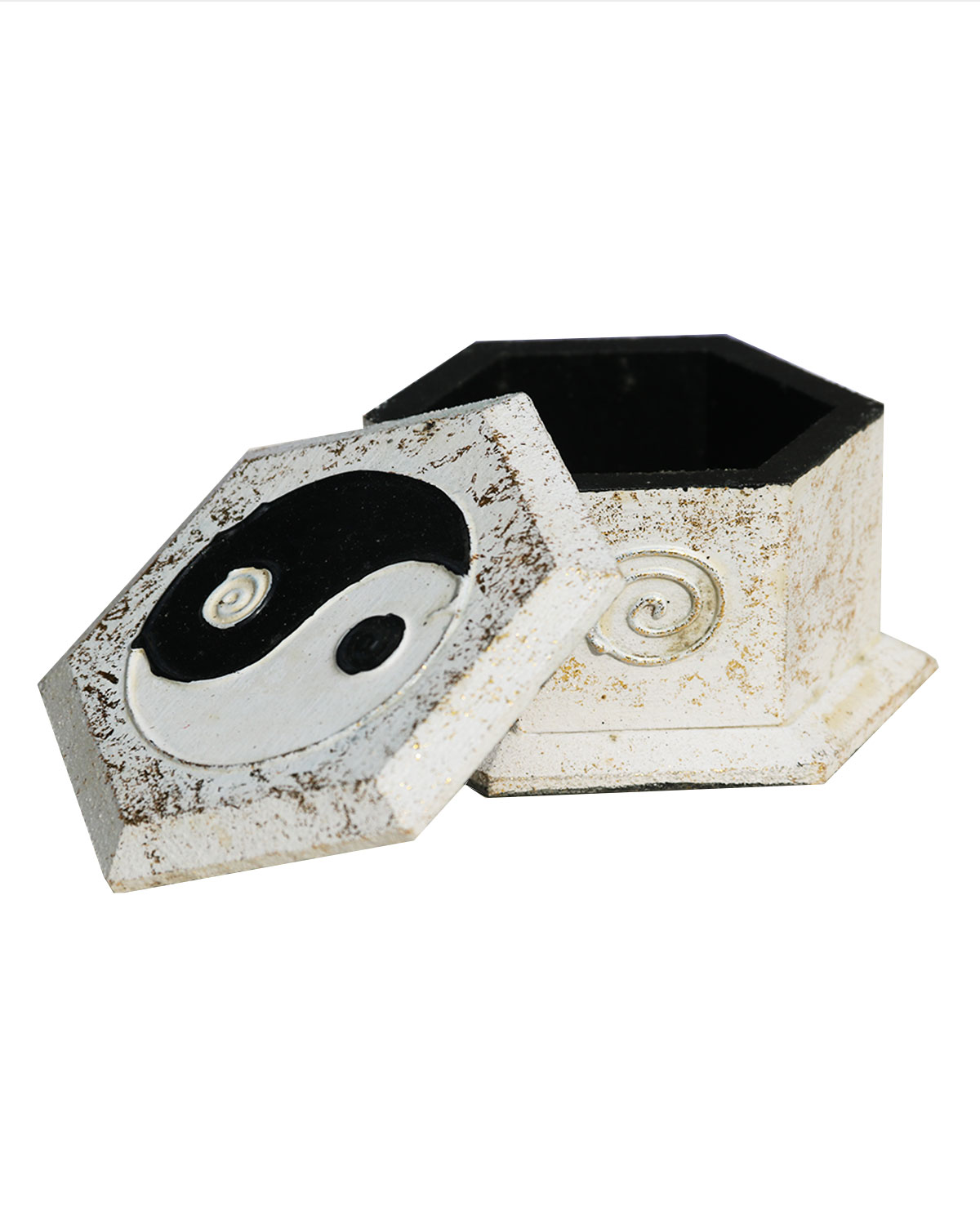 7581_2 SCATOLA ESAGONALE PICCOLA CON TAO