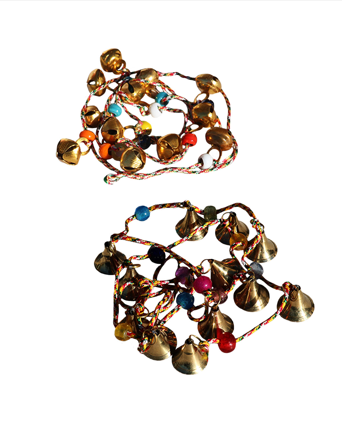 8502 CAMPANA DEL VENTO IN ORO ANTICHIZZATO CASCATA DI CAMPANELLE (2 modelli)