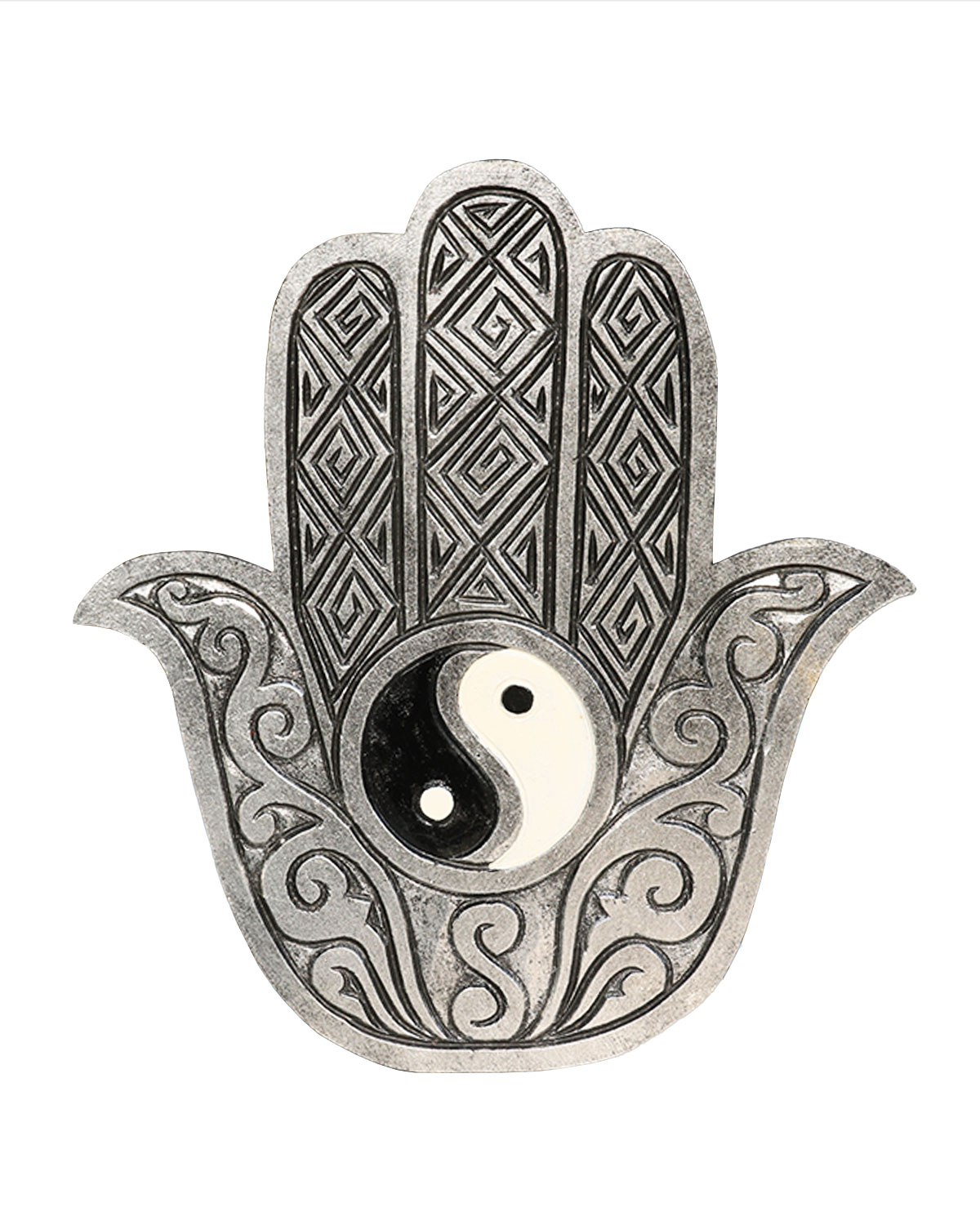 4164_1 PANNELLO MANO DI FATIMA CON TAO CM 40