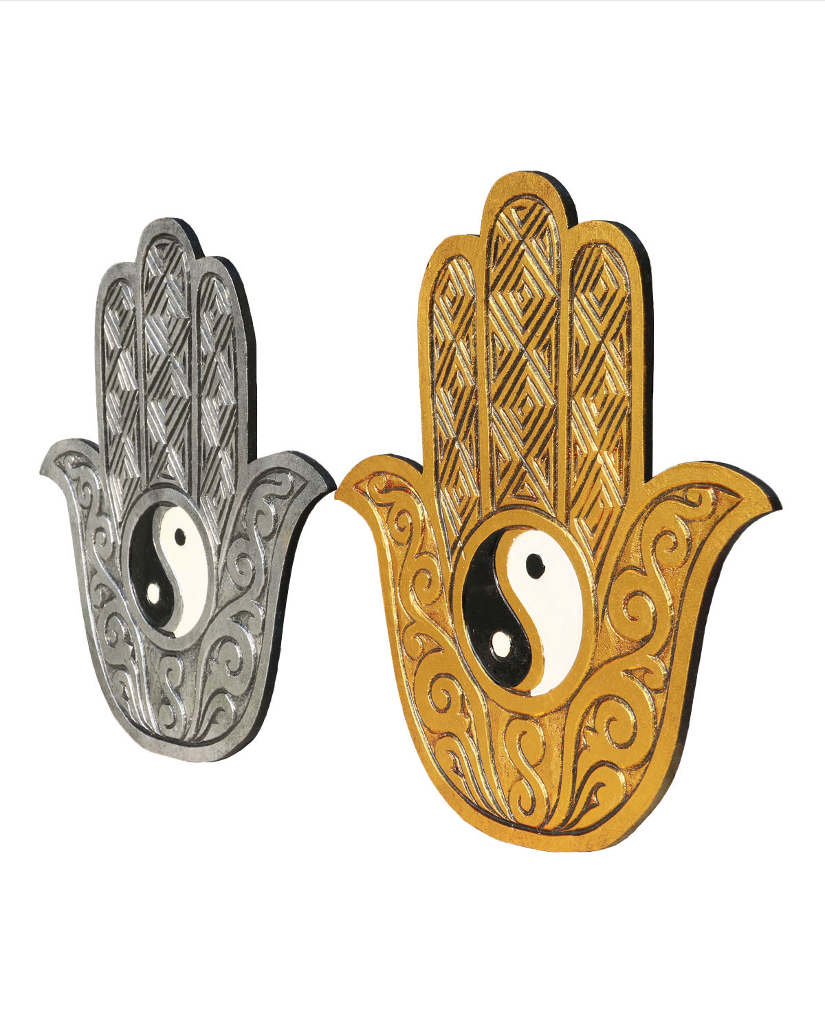 4164_2 PANNELLO MANO DI FATIMA CON TAO CM 40