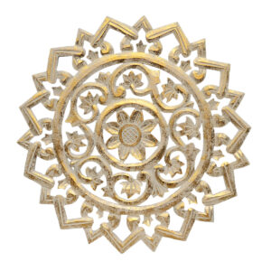 PANNELLO IN LEGNO ROTONDO A PUNTE ORIENTAL STYLE CM 50