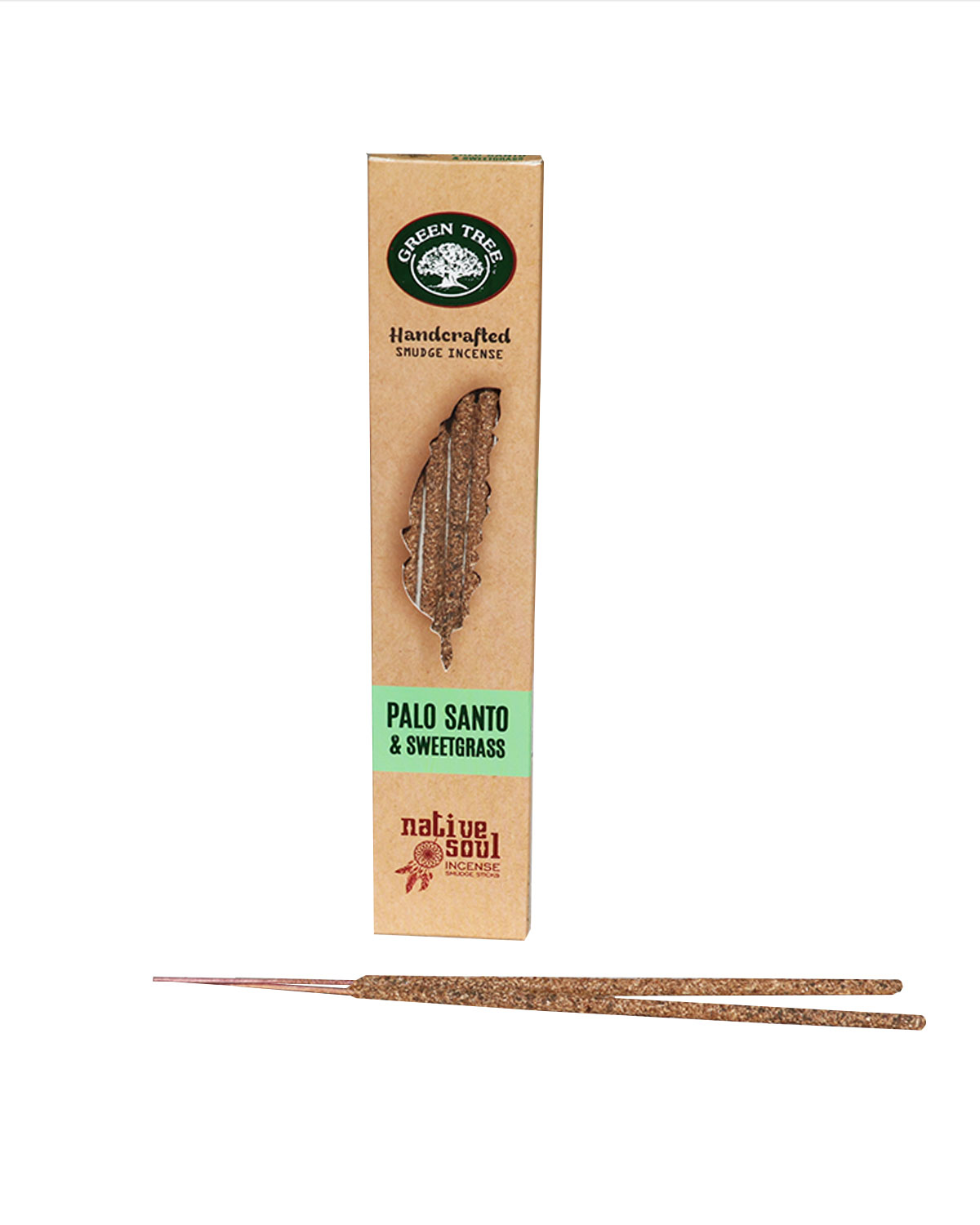 8517 INCENSI GREEN TREE NATIVE SOUL SMUDGE PALO SANTO & SWEETGRASS ( 1 pacchetto x 15 gr. )