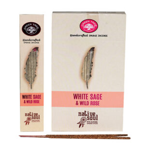 INCENSI GREEN TREE NATIVE SOUL SMUDGE WHITE SAGE & WILD ROSE ( conf. 12 box x 15 gr. )