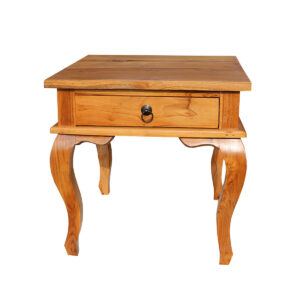 TAVOLINO BASSO CON GAMBE IN STILE 1 CASSETTO IN TEAK