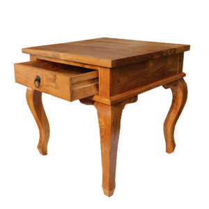 TAVOLINO BASSO CON GAMBE IN STILE 1 CASSETTO IN TEAK