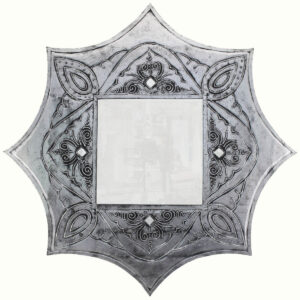 SPECCHIO OTTAGONALE ORO O ARGENTO CM 80