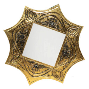 SPECCHIO OTTAGONALE ORO O ARGENTO CM 80