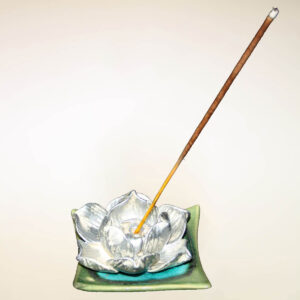 PORTAINCENSI LOTO ELEGANTE CON PIATTINO