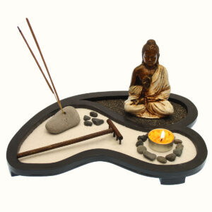 GIARDINO ZEN OVALE SINUOSO CON DIVINITA'