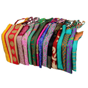 SACCA IN SETA INDIANA CON MANICI ( set. 12 pz. )