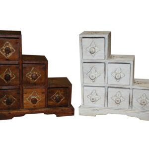 CASSETTIERA A SCALETTA PORTAGIOIE DECAPATA LISCIA