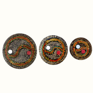 TAO DA MURO CON SPECCHIETTI  (set 3 pz cm 20-25-30)