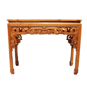 CONSOLLE IN TEAK INTAGLIATA GRANDE
