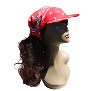 BANDANA IN COTONE CON VISIERA