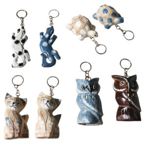 PORTACHIAVI CON ANIMALETTI IN LEGNO