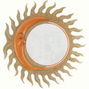 SPECCHIO SOLE FIAMMA CON LUNA CM 80